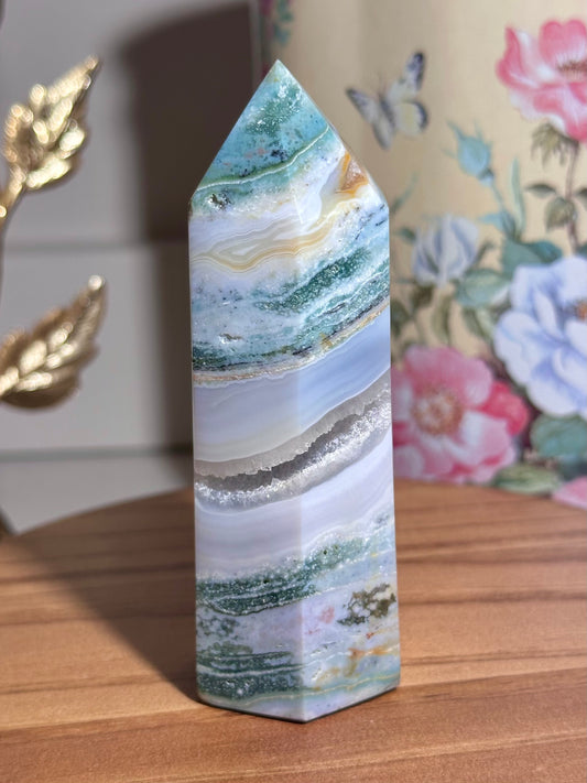 Blue sea jasper tower