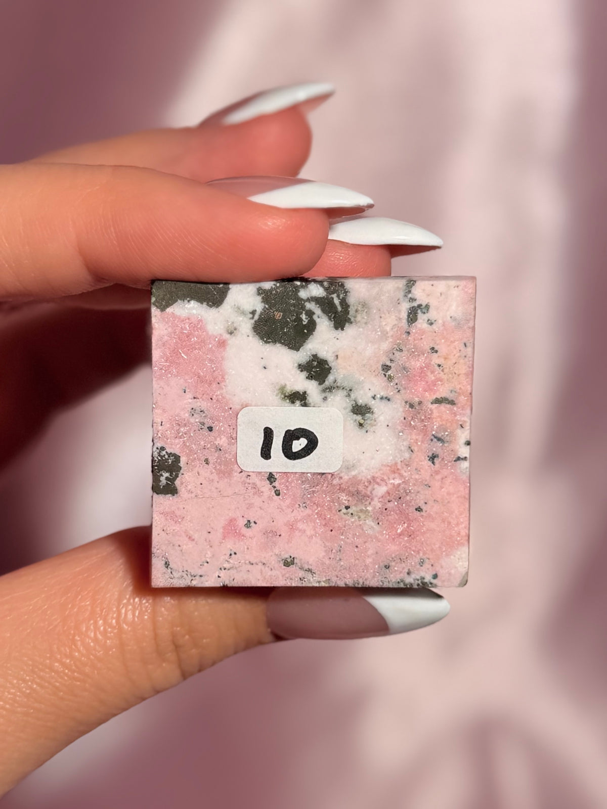Peruvian Pink Rhodonite Pyramid