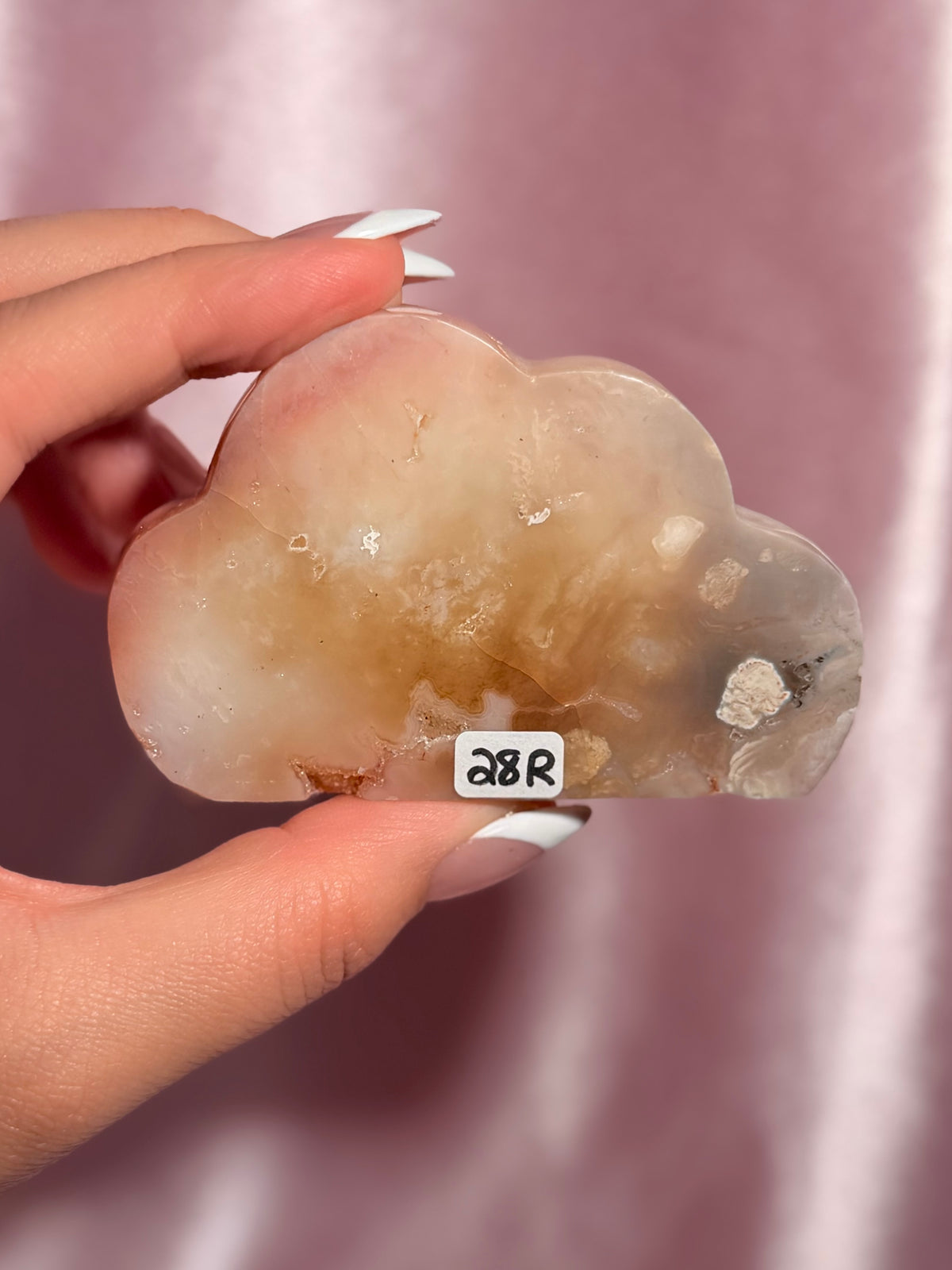 Indonesian Pink Carnelian Cloud Carving (R)
