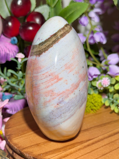 Pastel rainbow sea jasper freeform