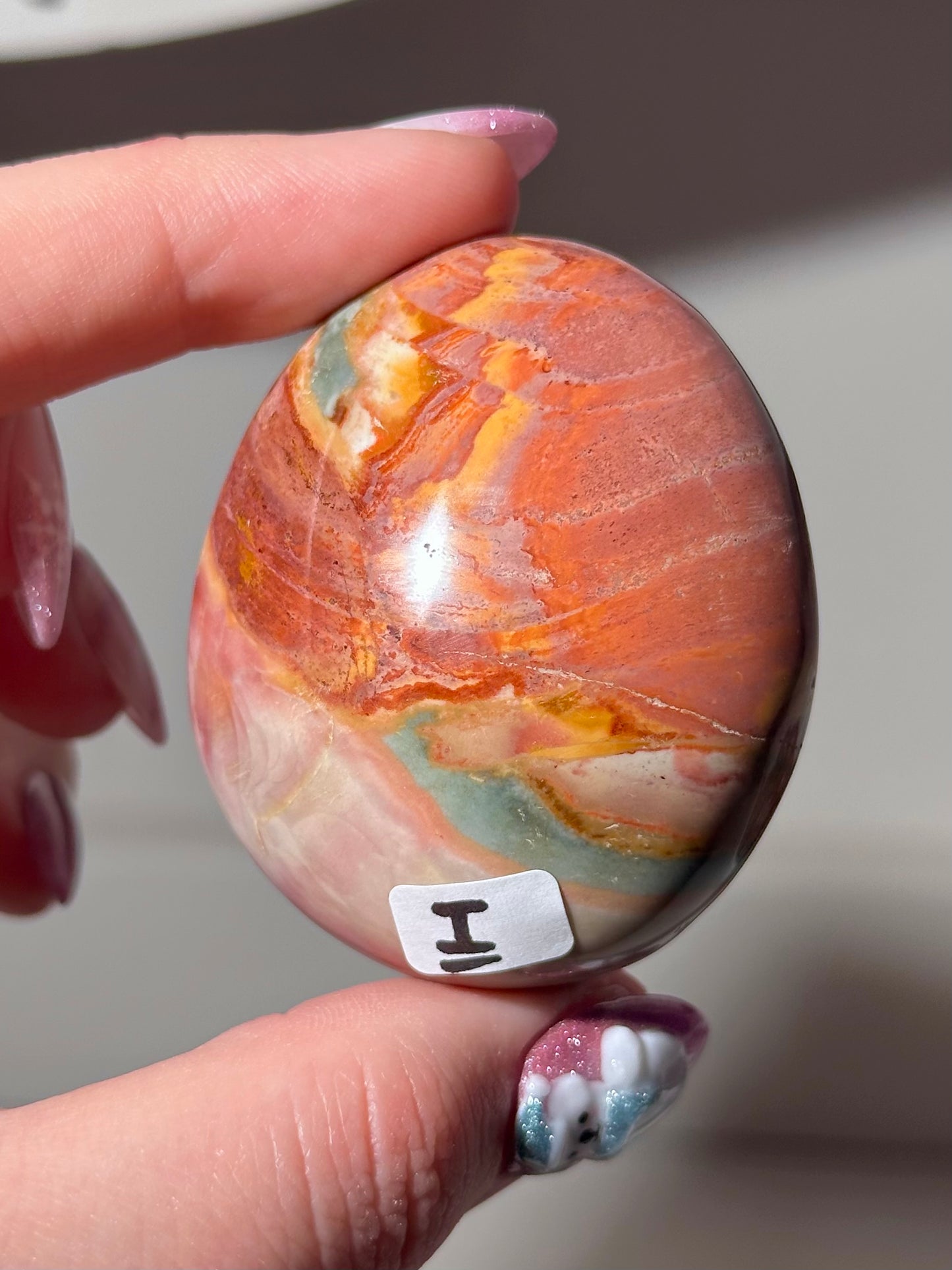 “You pick!” - Polychrome jasper palmstones