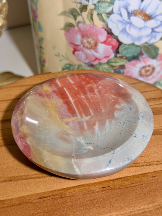 Pastel polychrome jasper bowl 16B