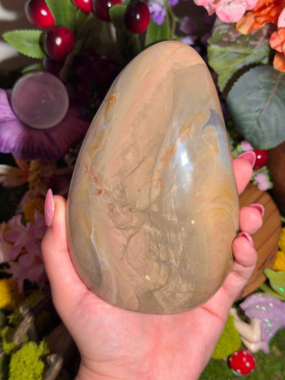 Large pastel polychrome jasper freeform
