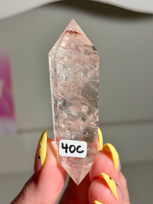 HQ Pink Fire Quartz DT (40C) ⟢