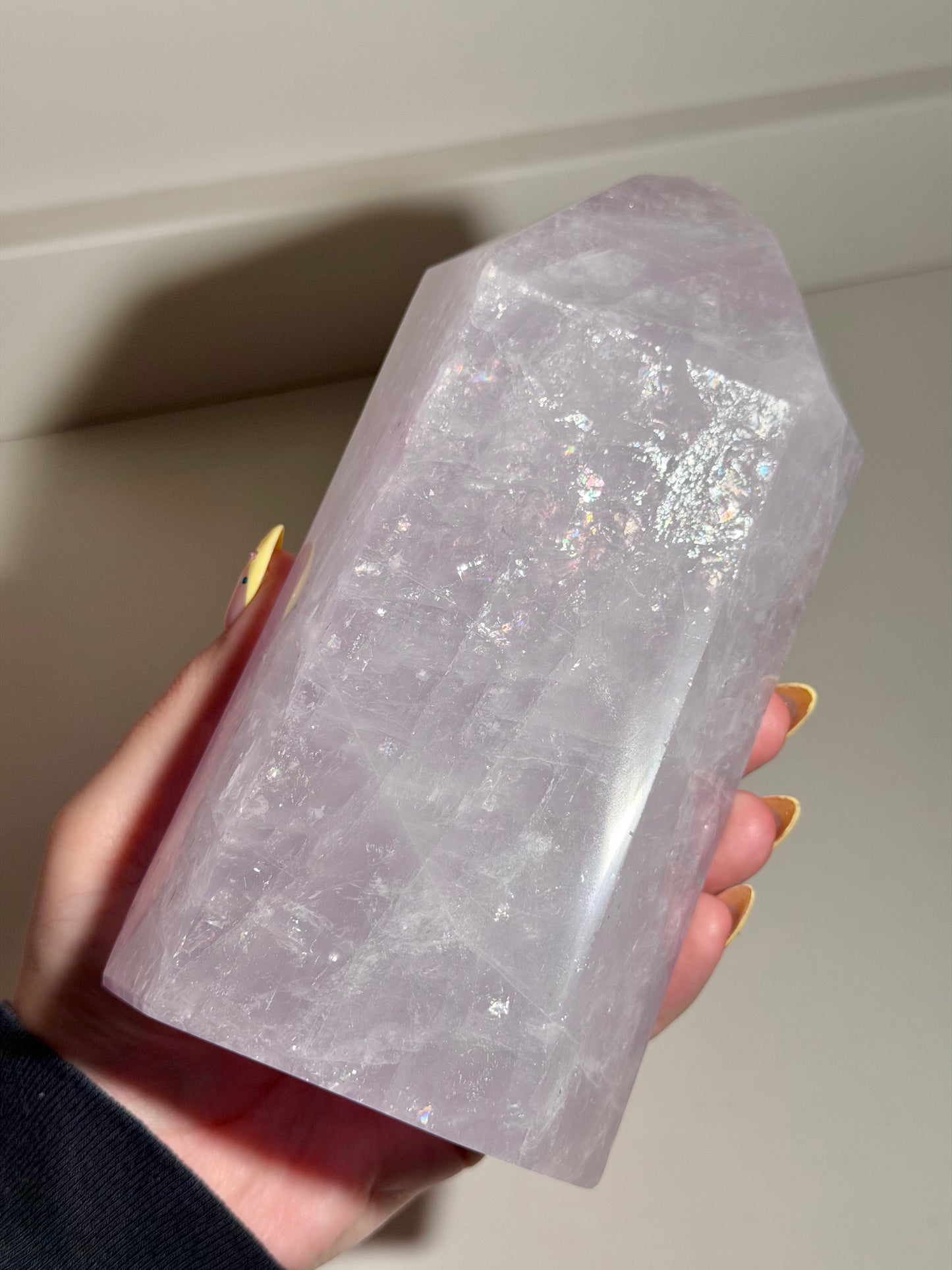 Rose Quartz Tower (333) ⟢ Purple Ice Statement