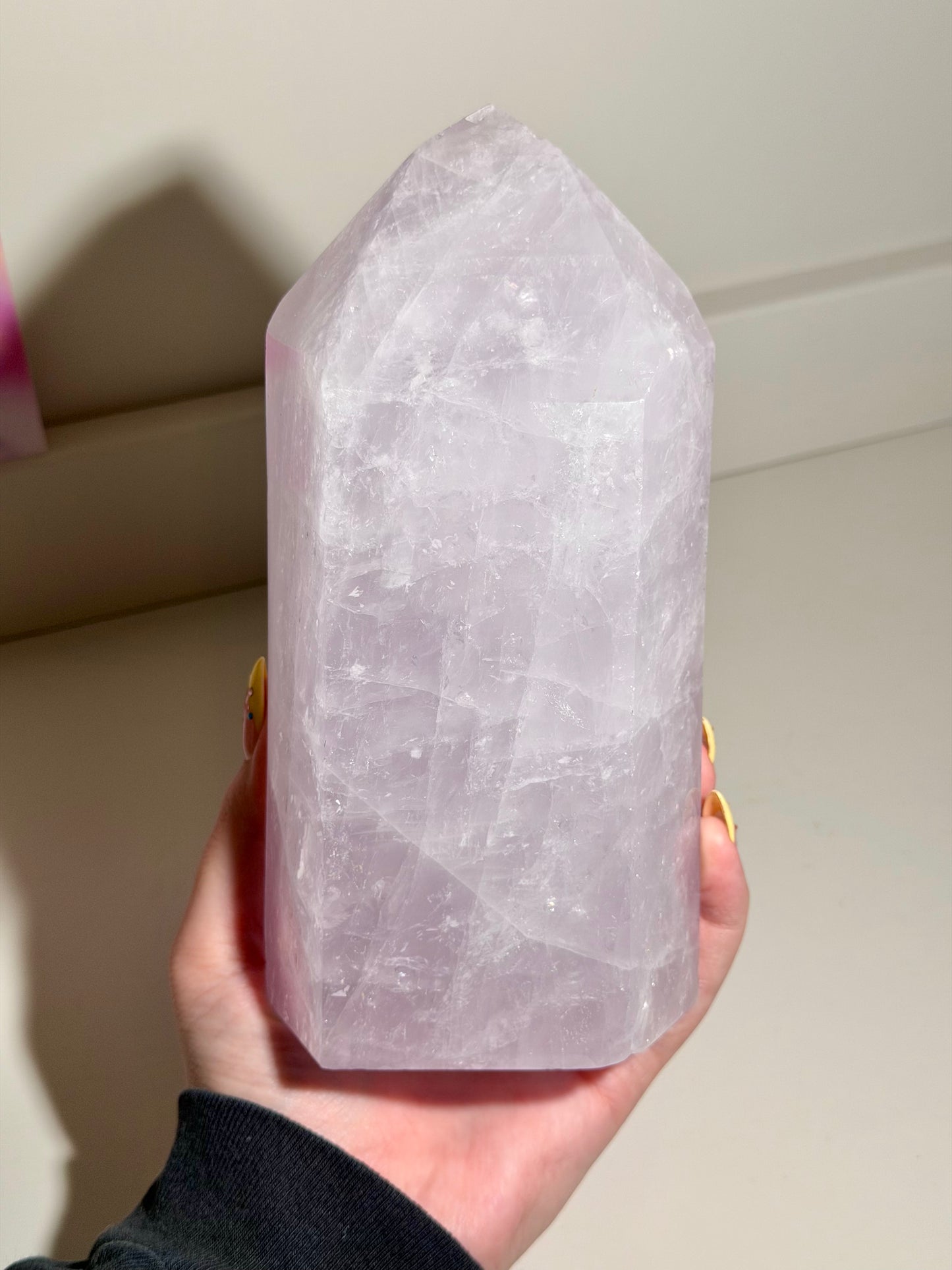 Rose Quartz Tower (333) ⟢ Purple Ice Statement