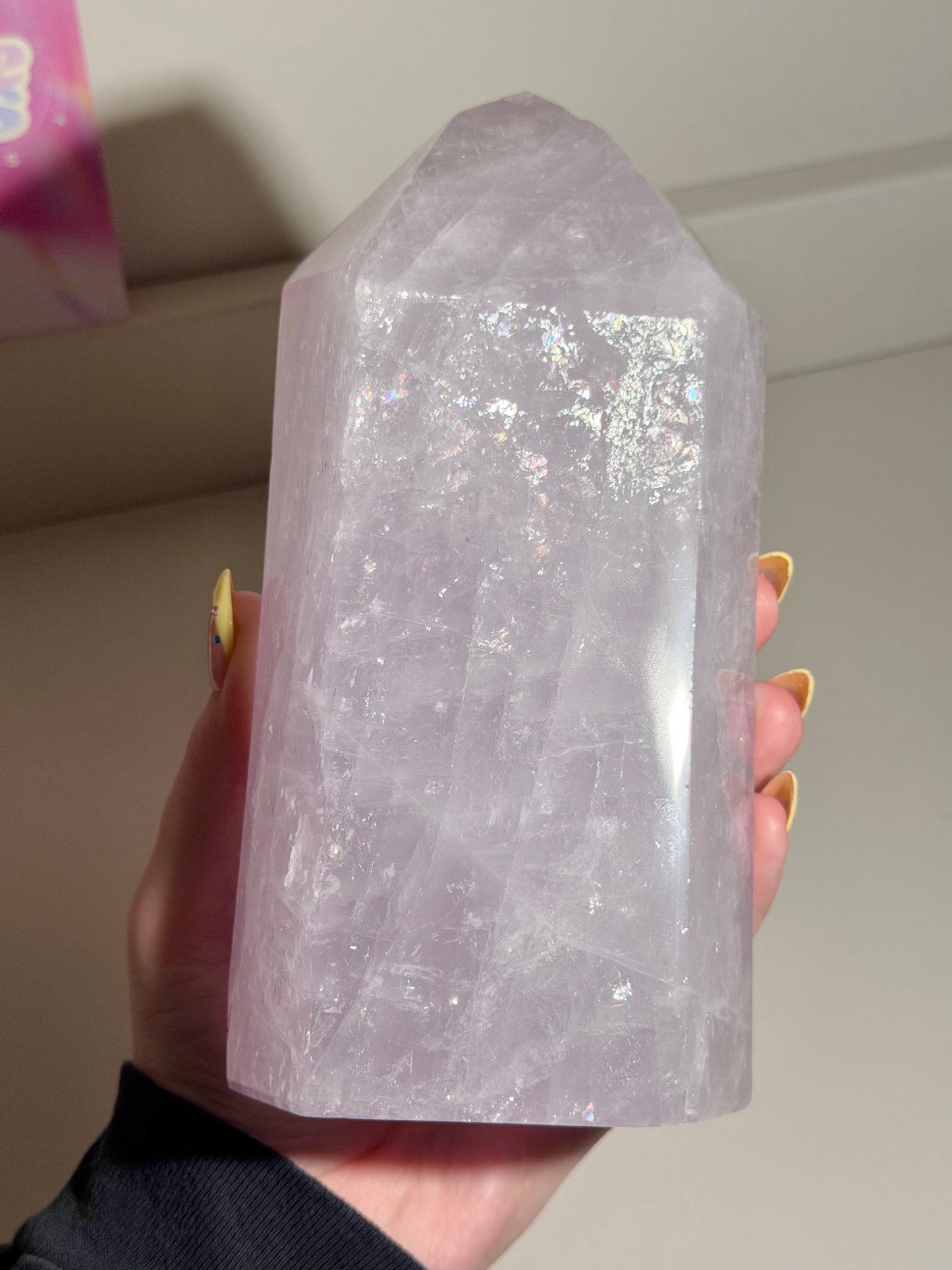 Rose Quartz Tower (333) ⟢ Purple Ice Statement