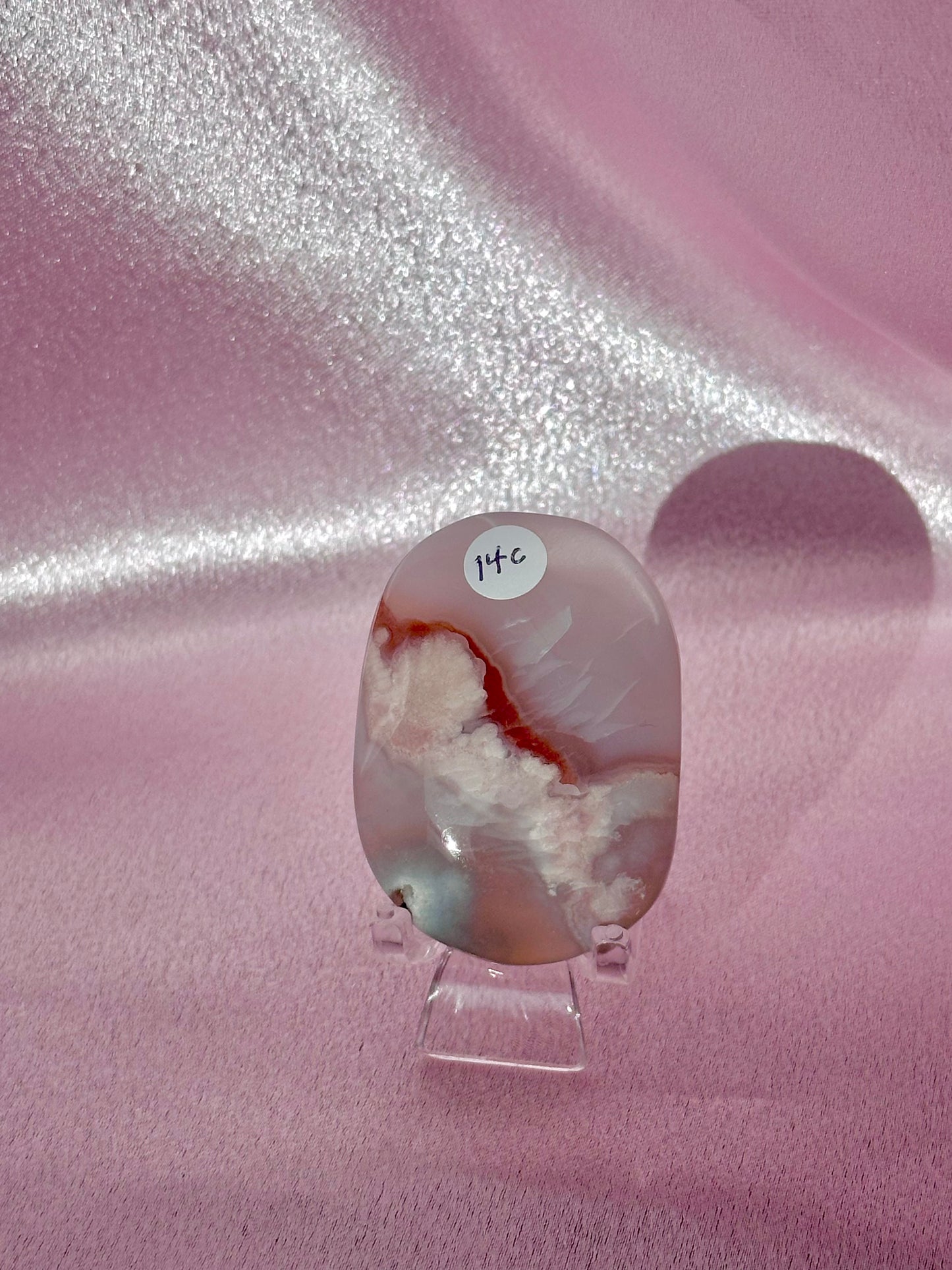 Flower agate palmstone (C)