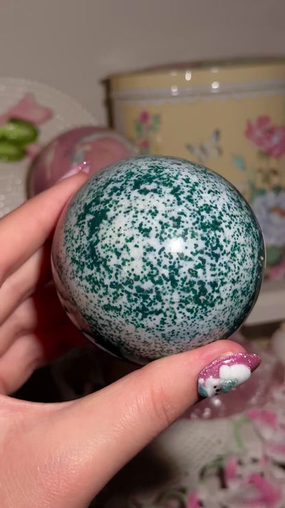 Sea jasper sphere