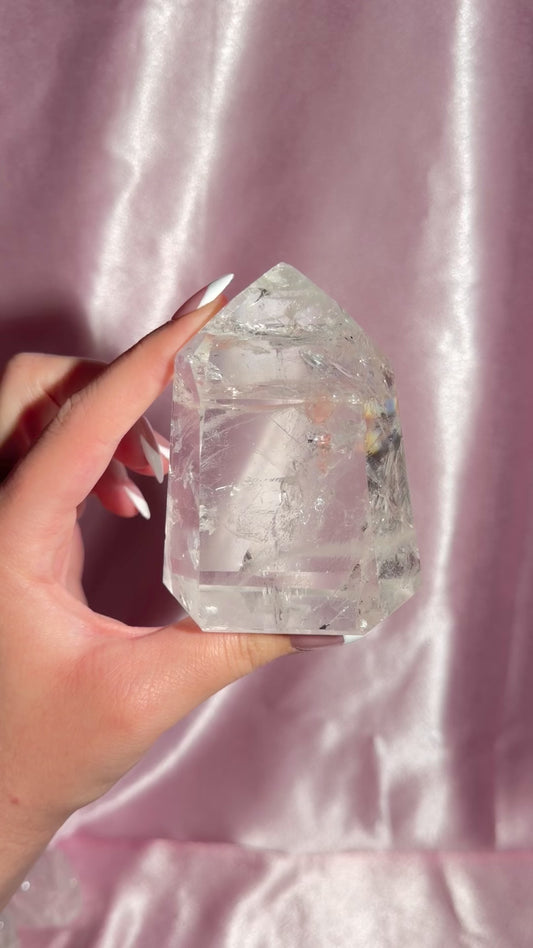Brazilian Clear Quartz Tower *Chipped tip