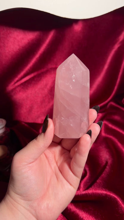 Rose quartz tower