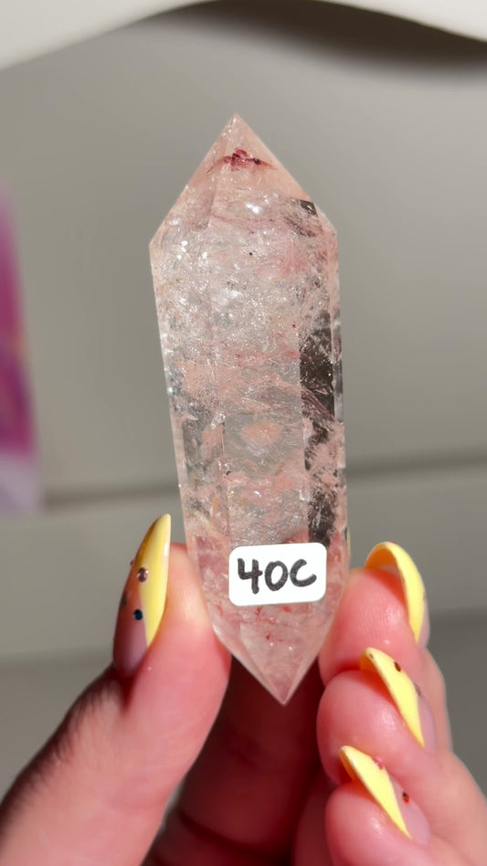 HQ Pink Fire Quartz DT (40C) ⟢