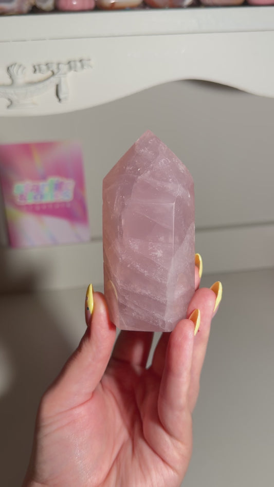 Rose Quartz Mini Tower (36A) ⟢