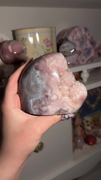 Brazilian pink amethyst freeform
