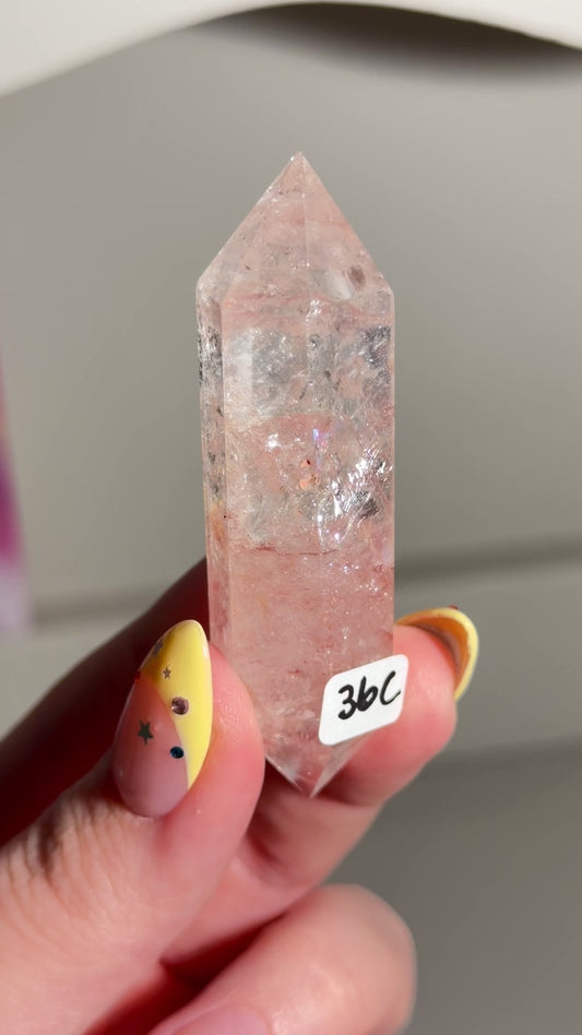 HQ Pink Fire Quartz DT (36C) ⟢