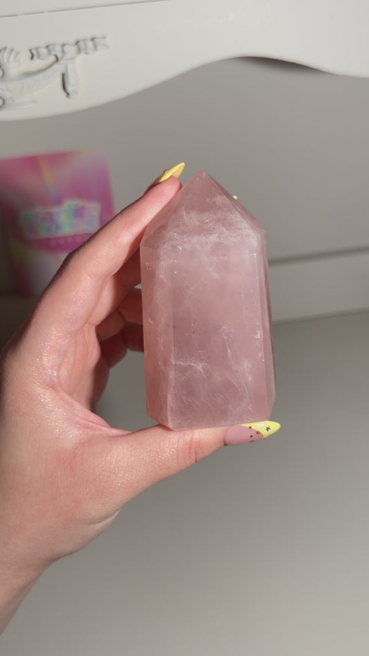Rose Quartz Mini Tower (36) ⟢