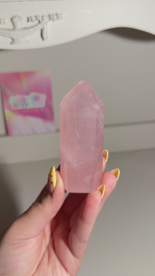 Rose Quartz Mini Tower (15A) ⟢