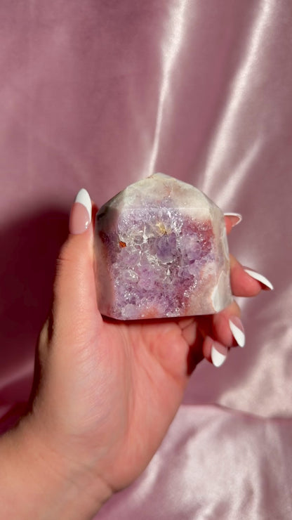 Brazilian Pink Amethyst Tower