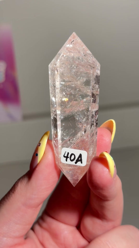 HQ Pink Fire Quartz DT (40A) ⟢