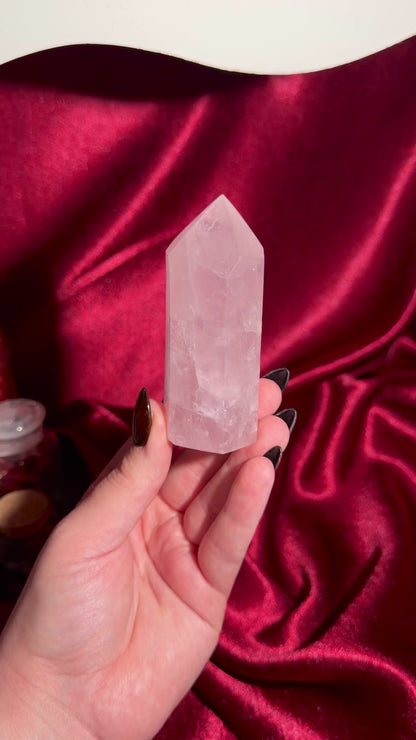 Rose quartz tower